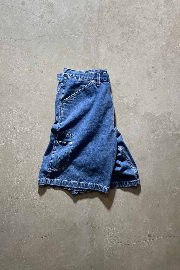 99'S SILVER TAB DENIM SHORT PANTS / BLUE [SIZE: W34 USED]