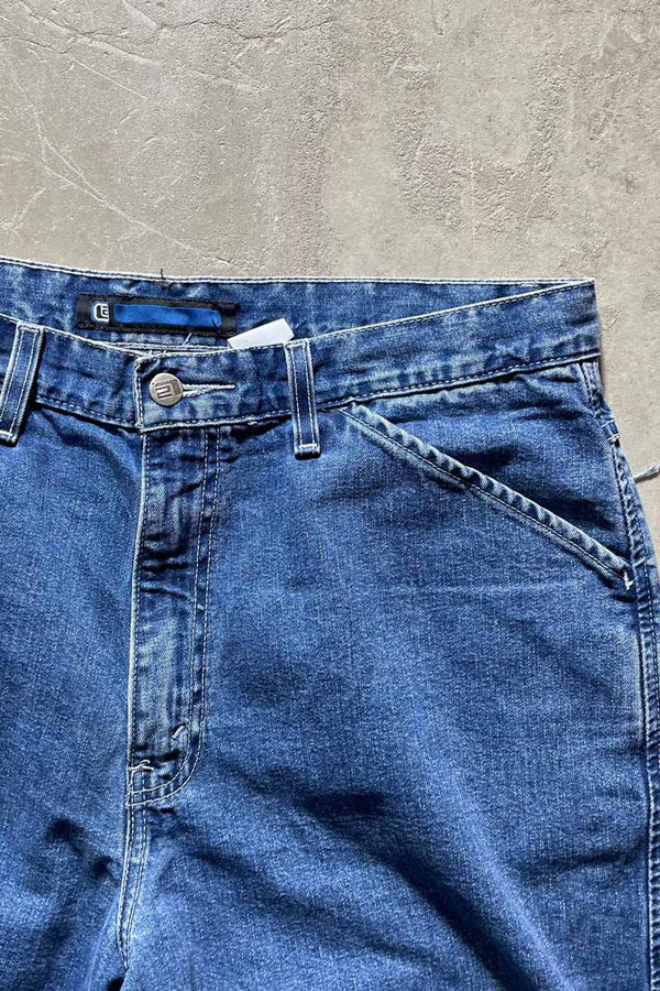 99'S SILVER TAB DENIM SHORT PANTS / BLUE [SIZE: W34 USED]