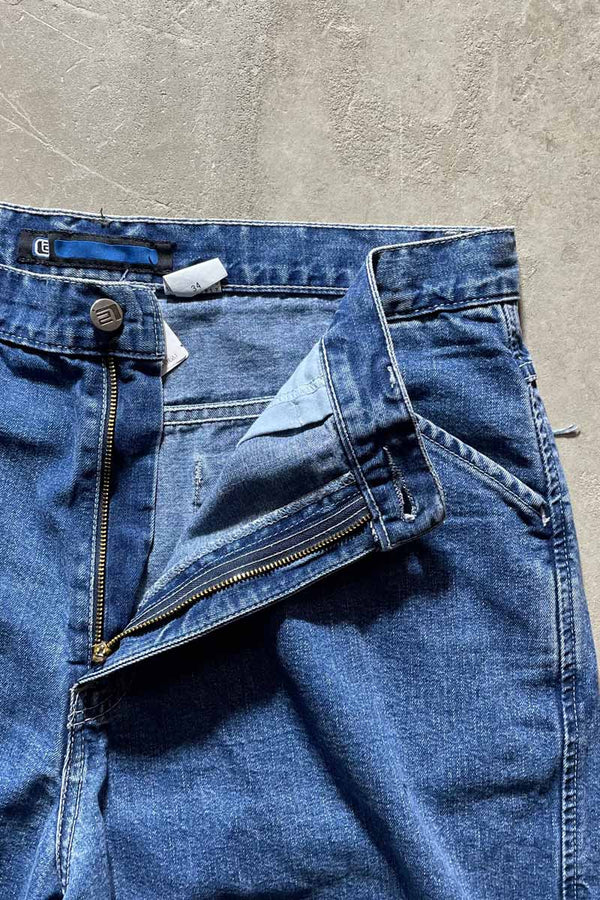 99'S SILVER TAB DENIM SHORT PANTS / BLUE [SIZE: W34 USED]