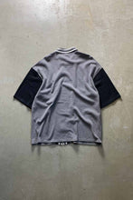 画像をギャラリービューアに読み込む, S/S NFL NY JETS LINE ZIP KNIT SHIRT / GRAY / BLACK [SIZE: XL USED]
