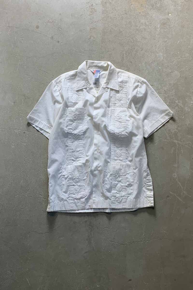 S/S CUBA SHIRT / WHITE [SIZE: L USED]