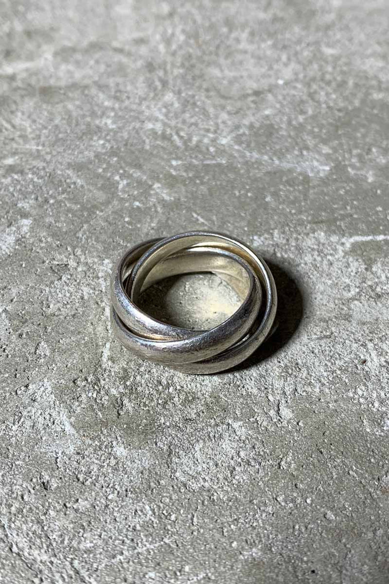 925 SILVER 3 RINGS [SIZE: 12号相当 USED]