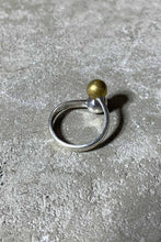 画像をギャラリービューアに読み込む, 925 SILVER RING W/BRASS [SIZE: 14号相当 USED]
