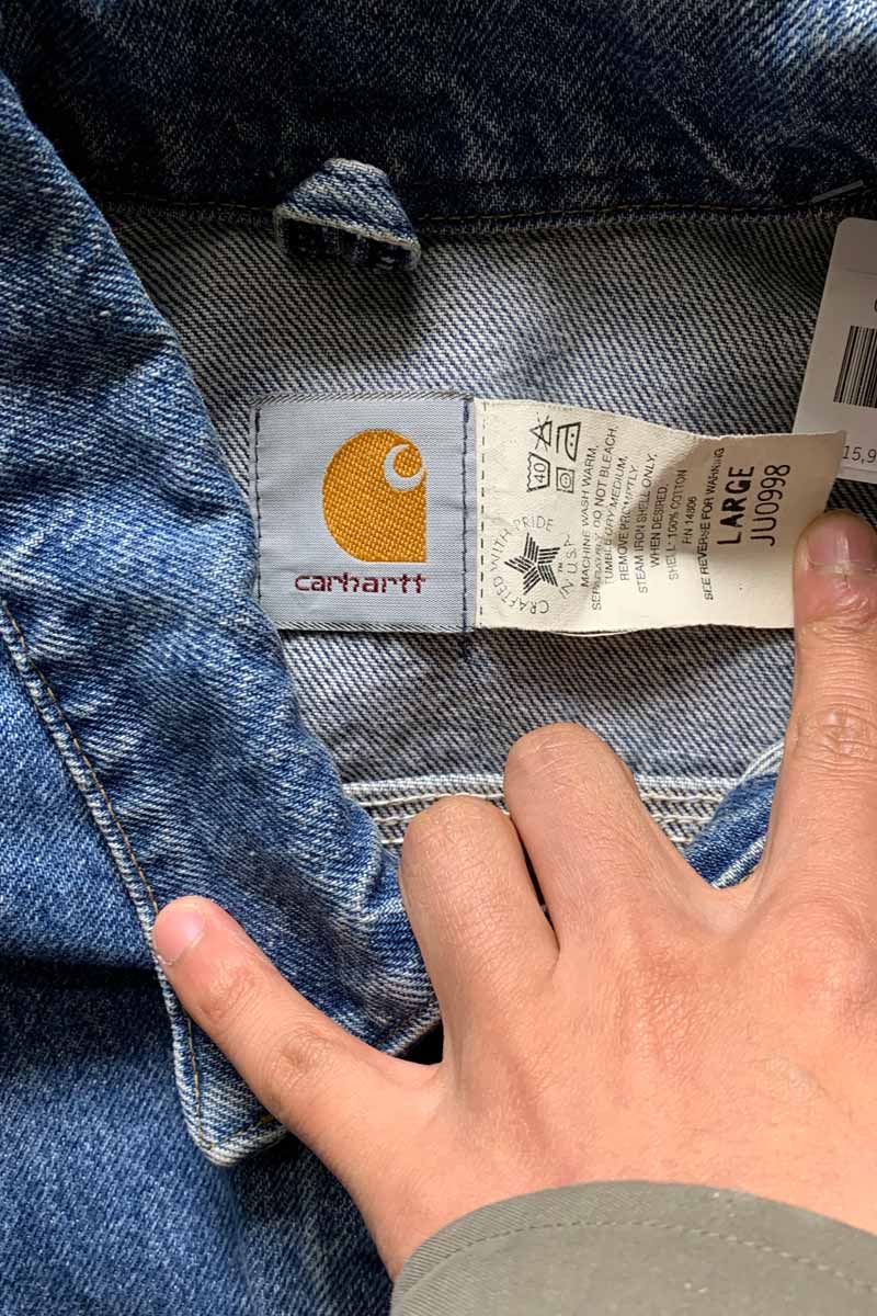 MADE IN USA 80'S DENIM JACKET / LIGHT BLUE [SIZE: L USED]