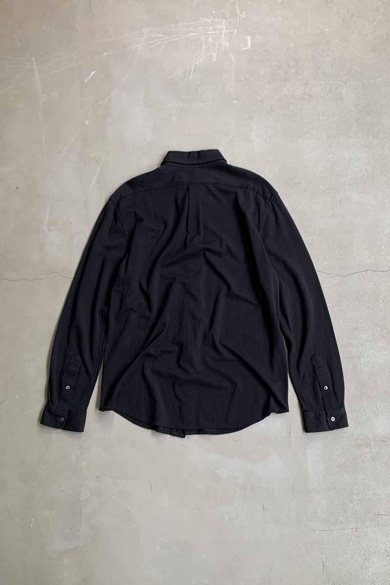 L/S B.D COTTON KNIT OXFORD SHIRT / BLACK [SIZE: XL USED]
