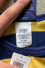 画像をギャラリービューアに読み込む, MADE IN USA 90&#39;S BORDER TANK TOP / YELLOW / NAVY [SIZE: L USED]
