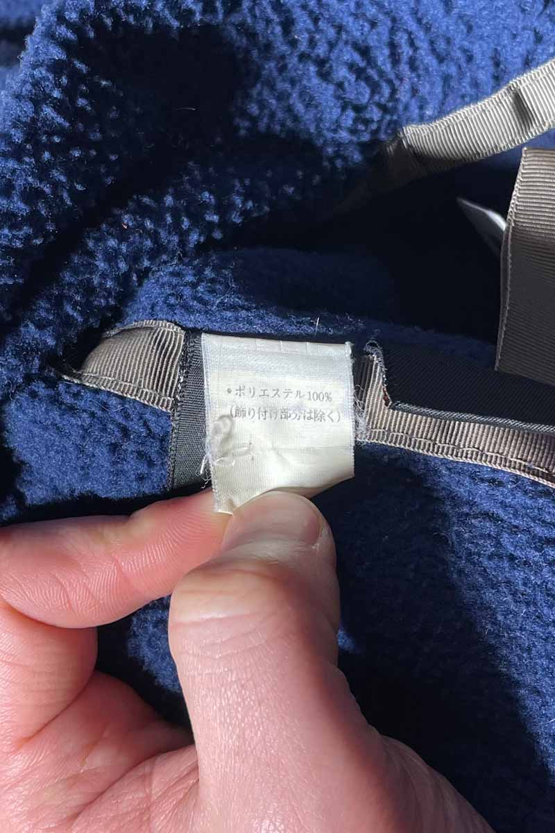 MADE IN USA 90-00'S SYNCHILLA FLEECE JACKET/ NAVY [SIZE:M USED]
