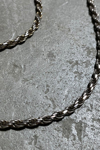 MADE IN ITALY 925 SILVER FRENCH ROPE NECKLACE / SILVER [SIZE: ONE SIZE USED]