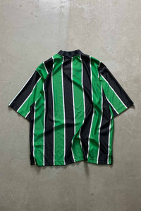 90'S STRIPE GAME SHIRT / GREEN [SIZE: L USED]