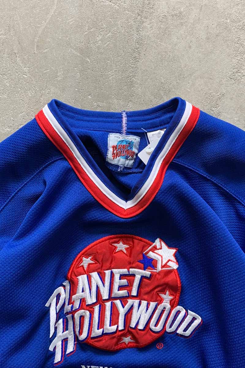 90'S NEW YORK GAME SHIRT / BLUE [SIZE: S USED]