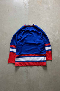 90'S NEW YORK GAME SHIRT / BLUE [SIZE: S USED]