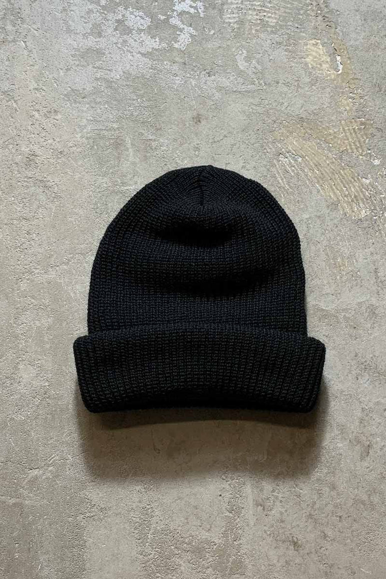 MADE IN USA ACRYLIC WATCH KNIT CAP / BLACK [NEW]