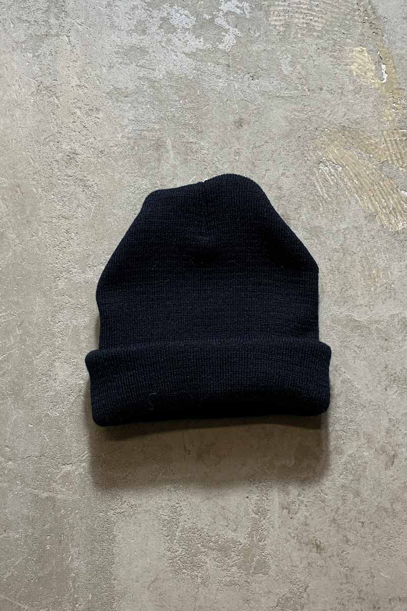 ACRYLIC KNIT CAP / BLACK [SIZE: ONE SIZE DEADSTOCK/NOS]