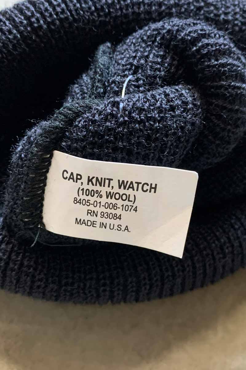 GENUINE G.I. WOOL WATCH CAP / BLACK [NEW]