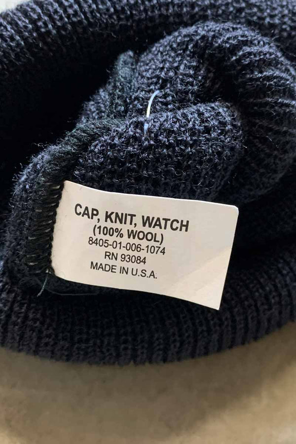 GENUINE G.I. WOOL WATCH CAP / BLACK [NEW]