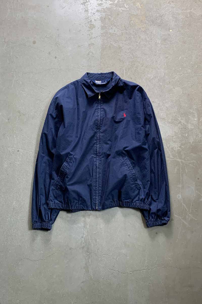 80'S ZIP UP JACKET / NAVY [SIZE: L USED]