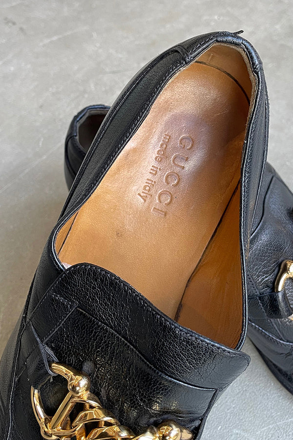 MADE IN ITALY 19AW ICE LOLLY LEATHER LOAFER / BLACK[SIZE: US8.0 (26cm相当) USED]