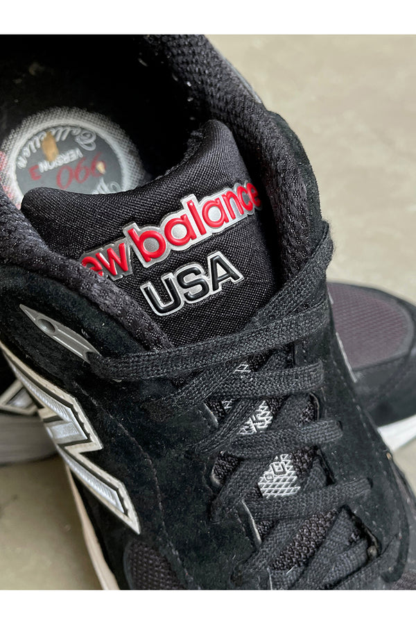 MADE IN USA M990 BS3 SNEAKERS / BLACK [SIZE: US9.5 (27.5cm) USED]