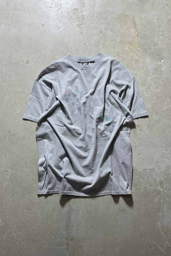 MADE IN MEXICO Y2K EARLY 00'S STAR PRINT T-SHIRT / GRAY [SIZE: XL USED]