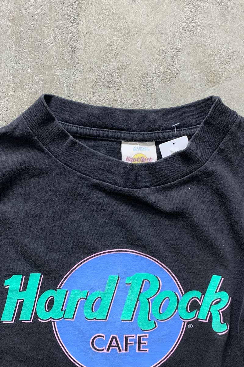 MADE IN USA 90'S WASHINGTON, D.C. LOGO PRINT ADVERTISING T-SHIRT / BLACK [SIZE: XL USED]