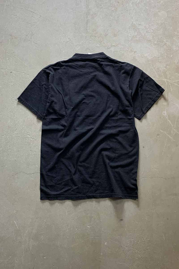 MADE IN CANADA EARLY 00'S MONTREAL LOGO PRINT ADVERTISING T-SHIRT / BLACK [SIZE: L USED]