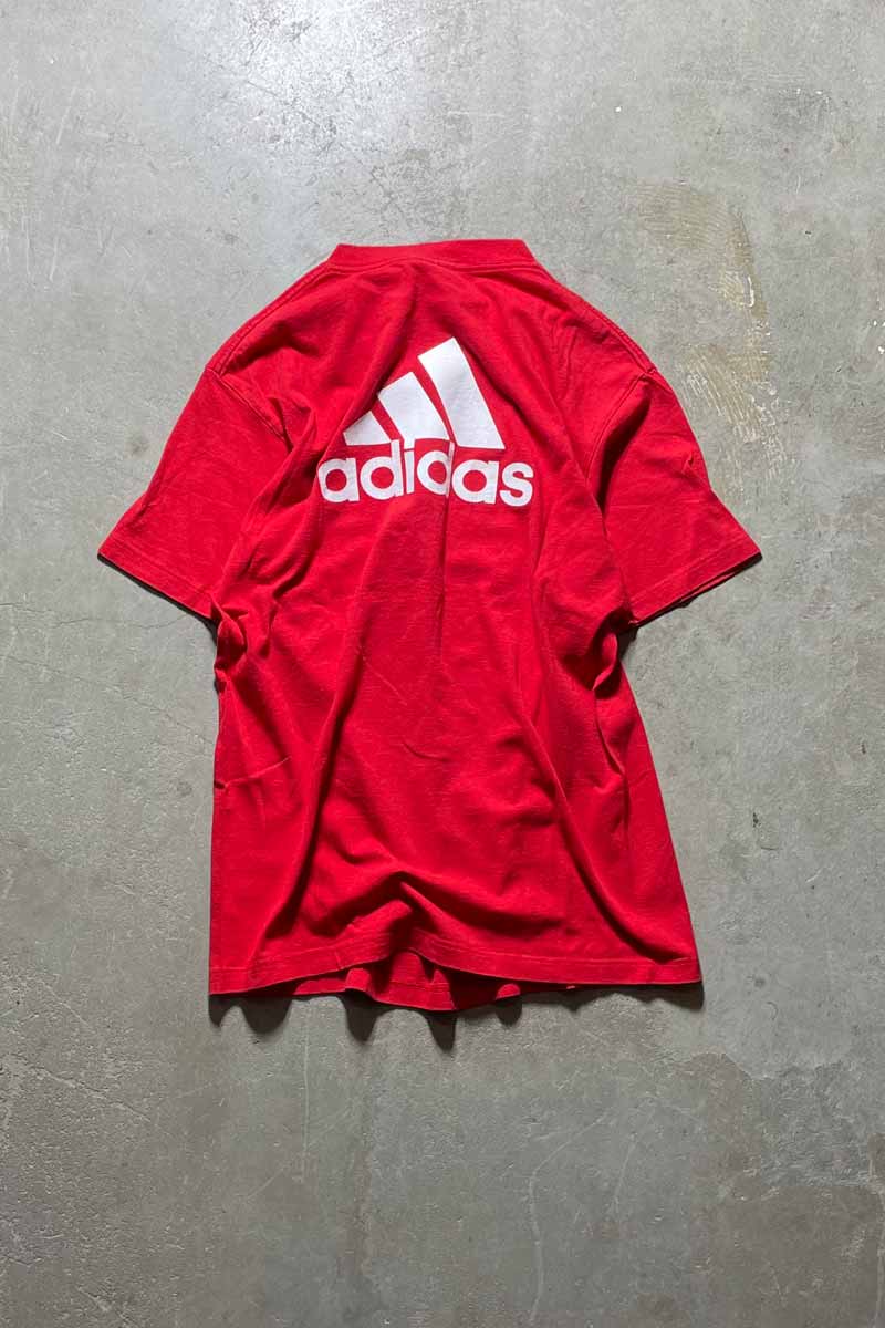 LOGO BACK PRINT T-SHIRT / RED [SIZE: S USED]