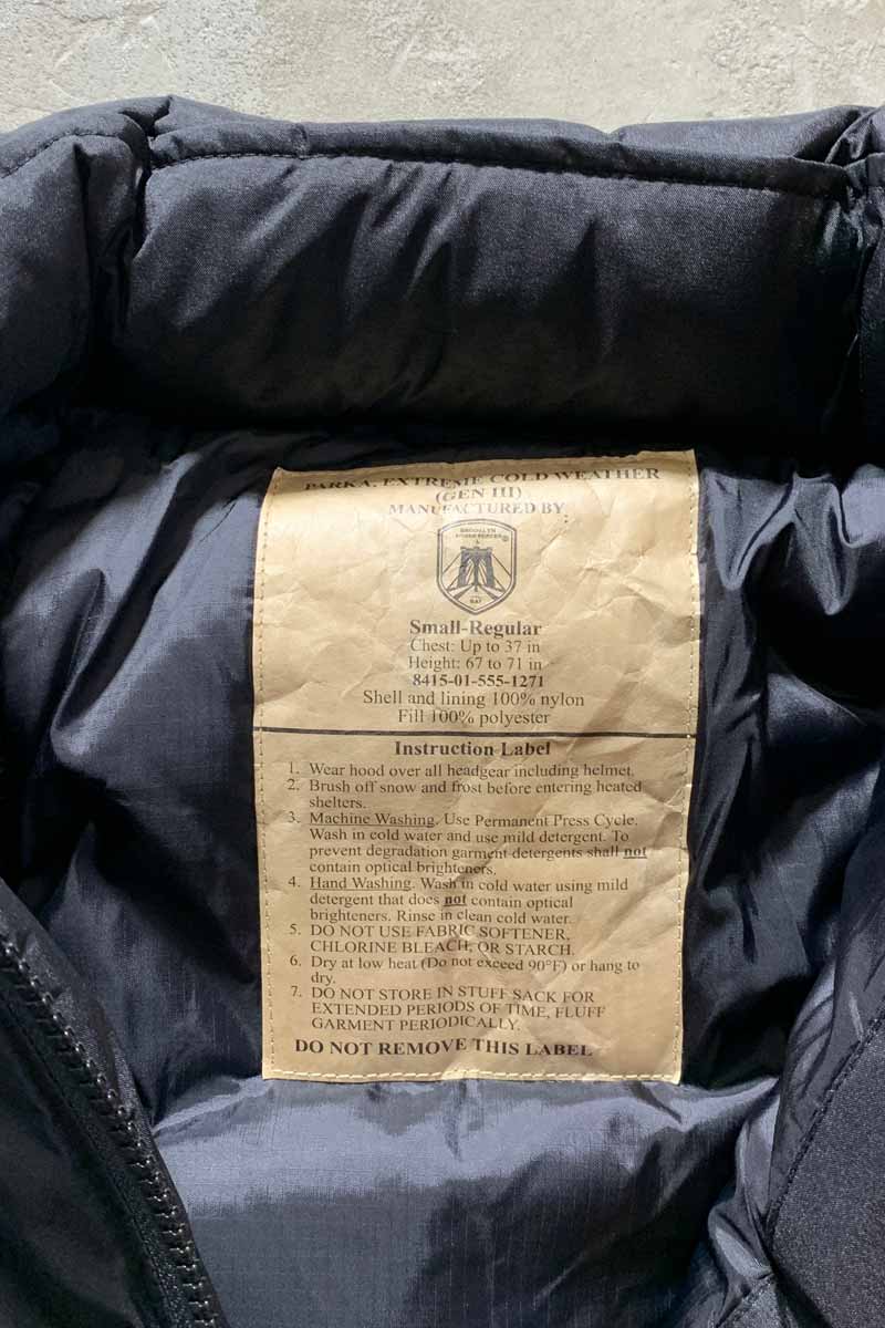 ECWCS GEN3 LEVEL7 PRIMALOFT JACKET / BLACK [NEW]