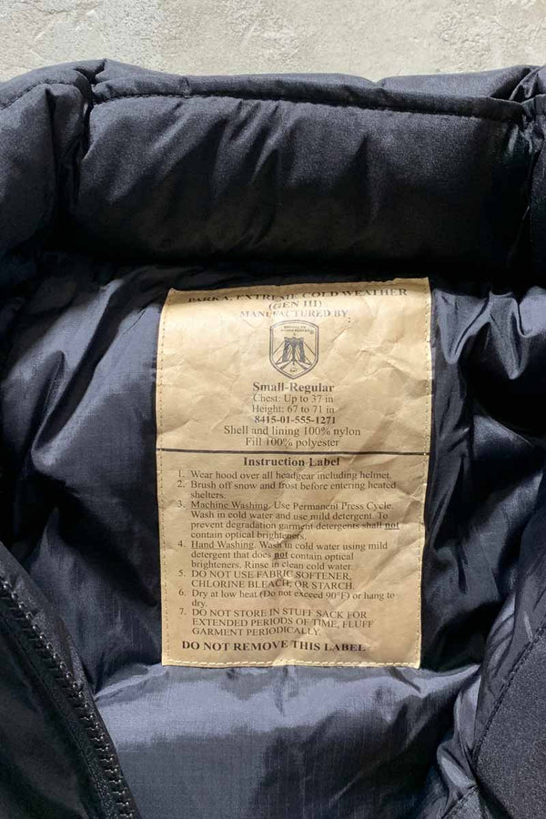 ECWCS GEN3 LEVEL7 PRIMALOFT JACKET / BLACK [NEW]