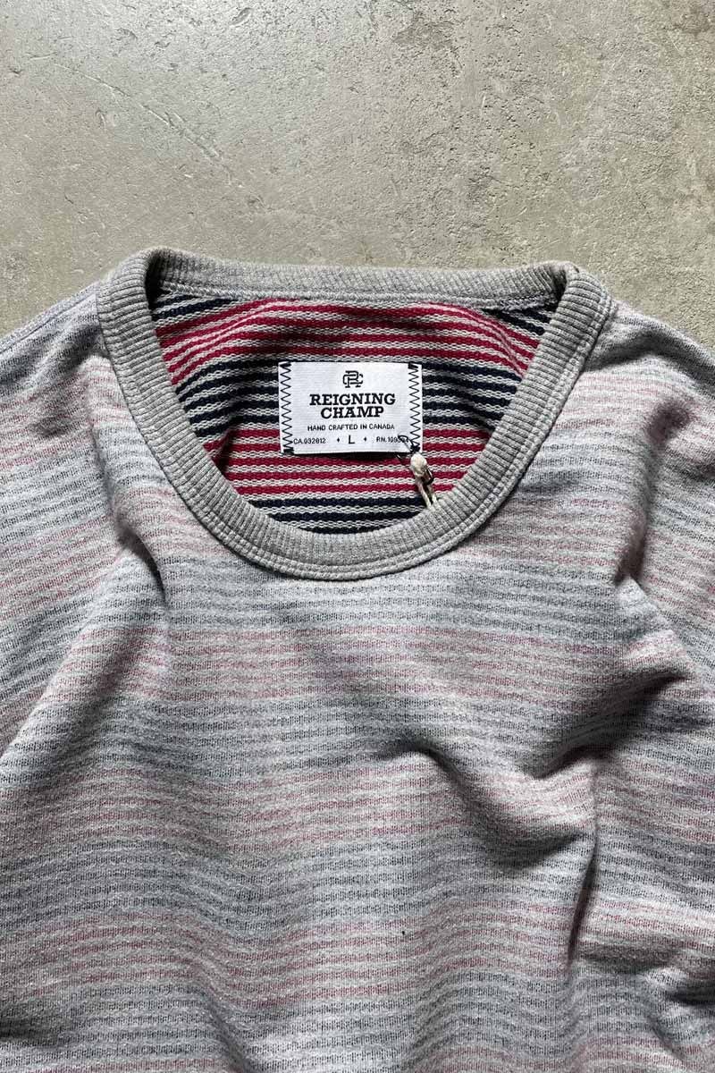 BORDER T-SHIRT / GRAY [SIZE: L USED]