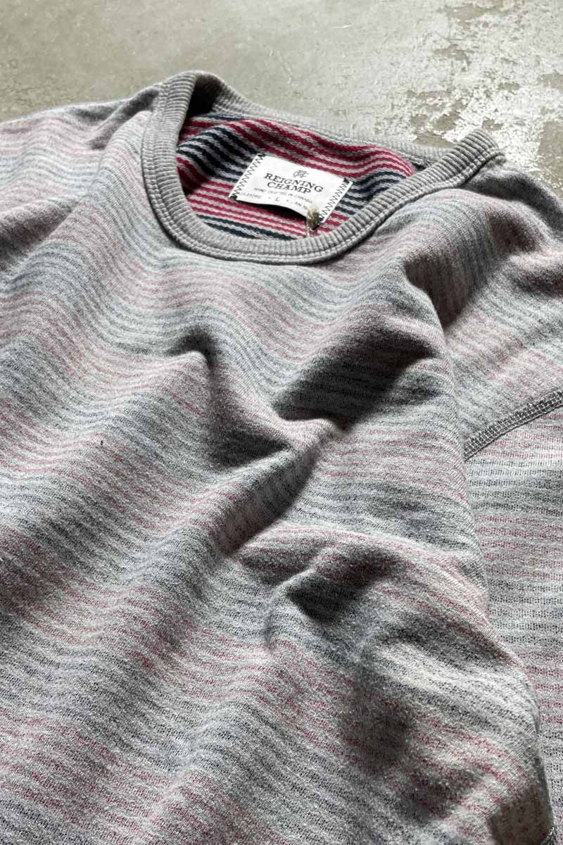 BORDER T-SHIRT / GRAY [SIZE: L USED]