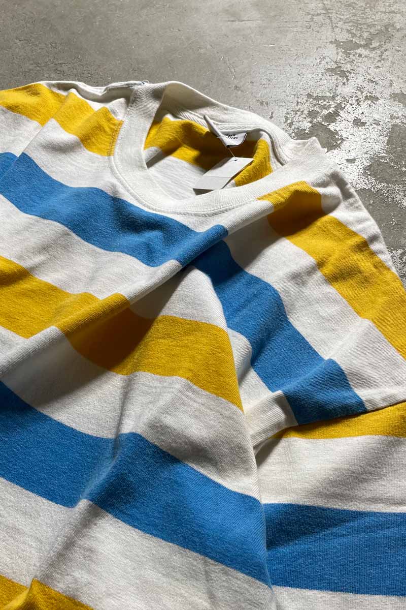 BORDER T-SHIRT / MULTI [SIZE: S USED]