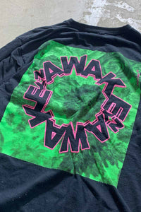 20AW L/S AWAKE DESIGN PRINT T-SHIRT / BLACK [SIZE: XL USED]