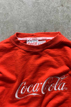画像をギャラリービューアに読み込む, MADE IN USA 90&#39;S LOGO EMBROIDERY SWEATSHIRT / RED [SIZE: M USED]
