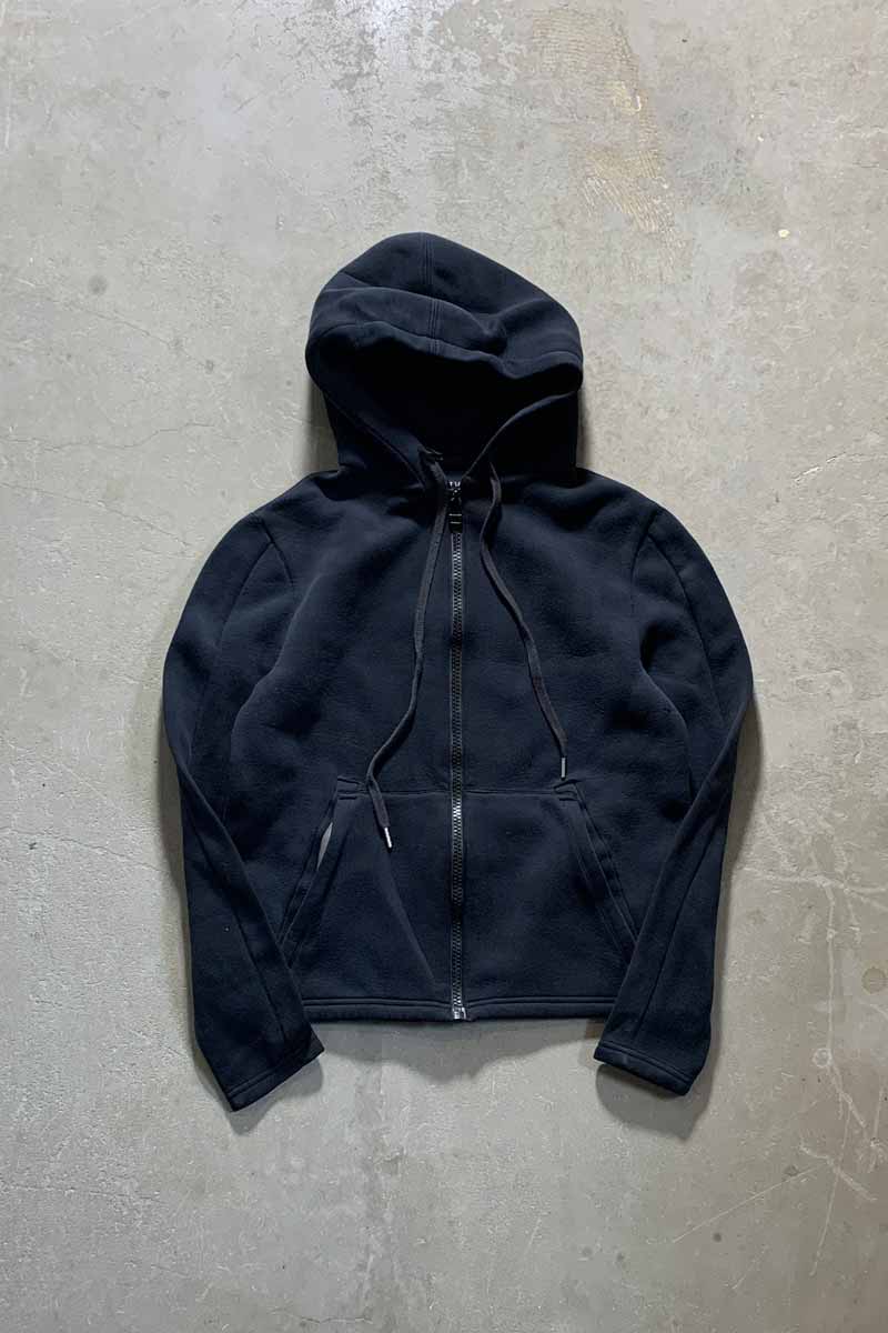 BONDING ZIP SWEAT HOODIE / BLACK [SIZE: S USED]