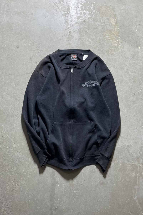 ZIP SWEATSHIRT / BLACK [SIZE:M USED]