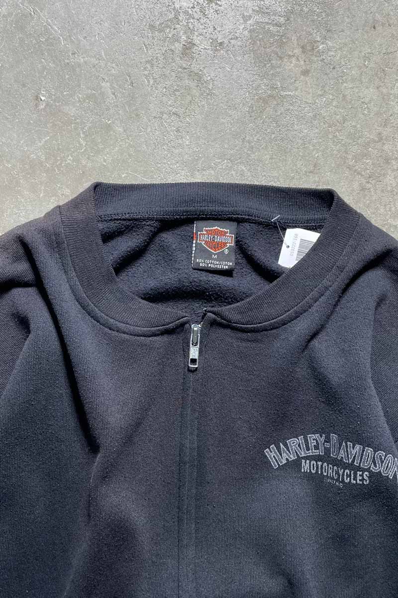 ZIP SWEATSHIRT / BLACK [SIZE:M USED]