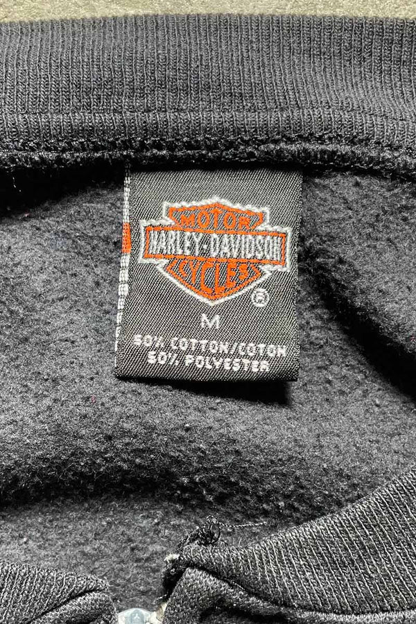 ZIP SWEATSHIRT / BLACK [SIZE:M USED]