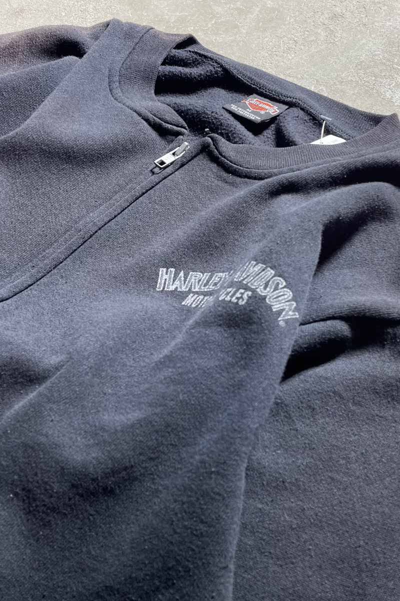 ZIP SWEATSHIRT / BLACK [SIZE:M USED]