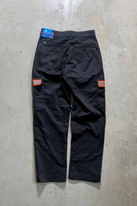 90'S REFLECTOR CARGO PANTS / BLACK[SIZE: W30L30 DEADSTOCK/NOS]