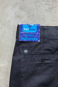 90'S REFLECTOR CARGO PANTS / BLACK[SIZE: W30L30 DEADSTOCK/NOS]