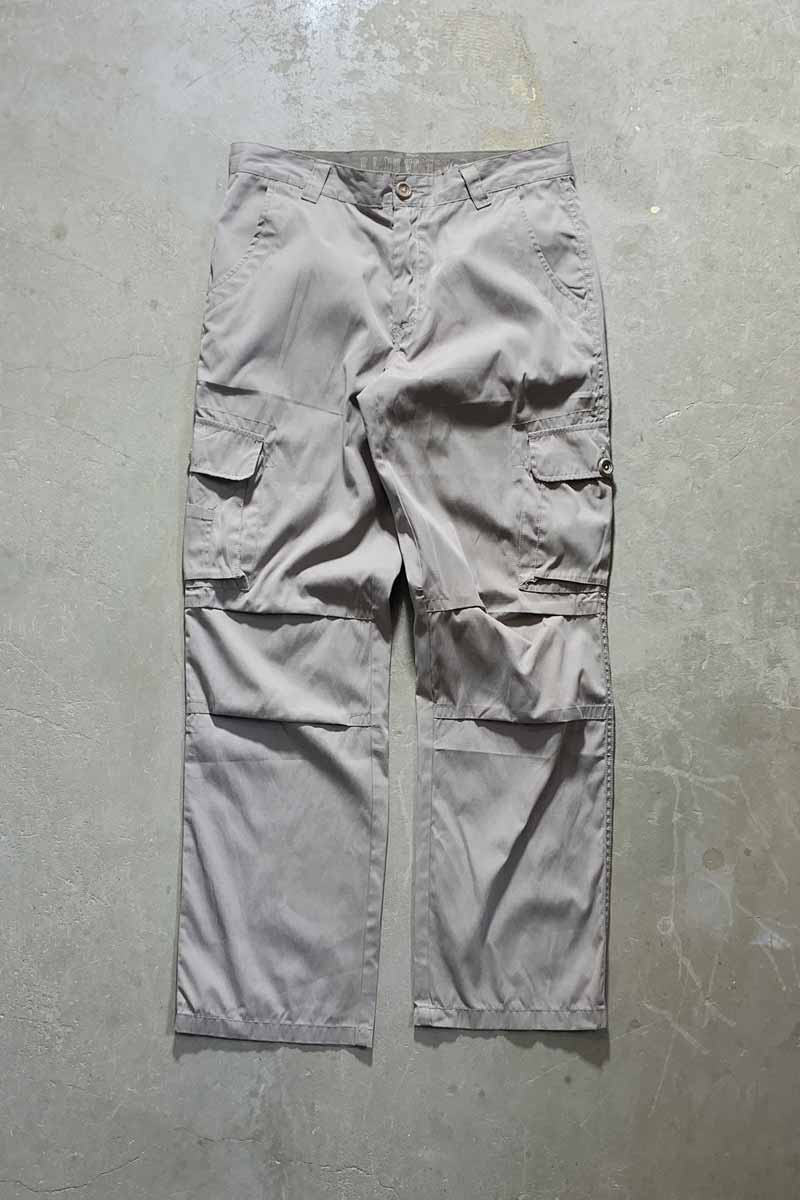 Y2K EARLY 00'S CARGO PANTS / LIGHT GRAY [SIZE: M USED]