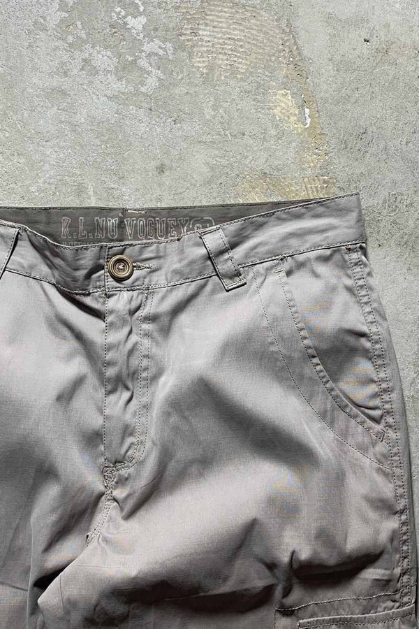 Y2K EARLY 00'S CARGO PANTS / LIGHT GRAY [SIZE: M USED]