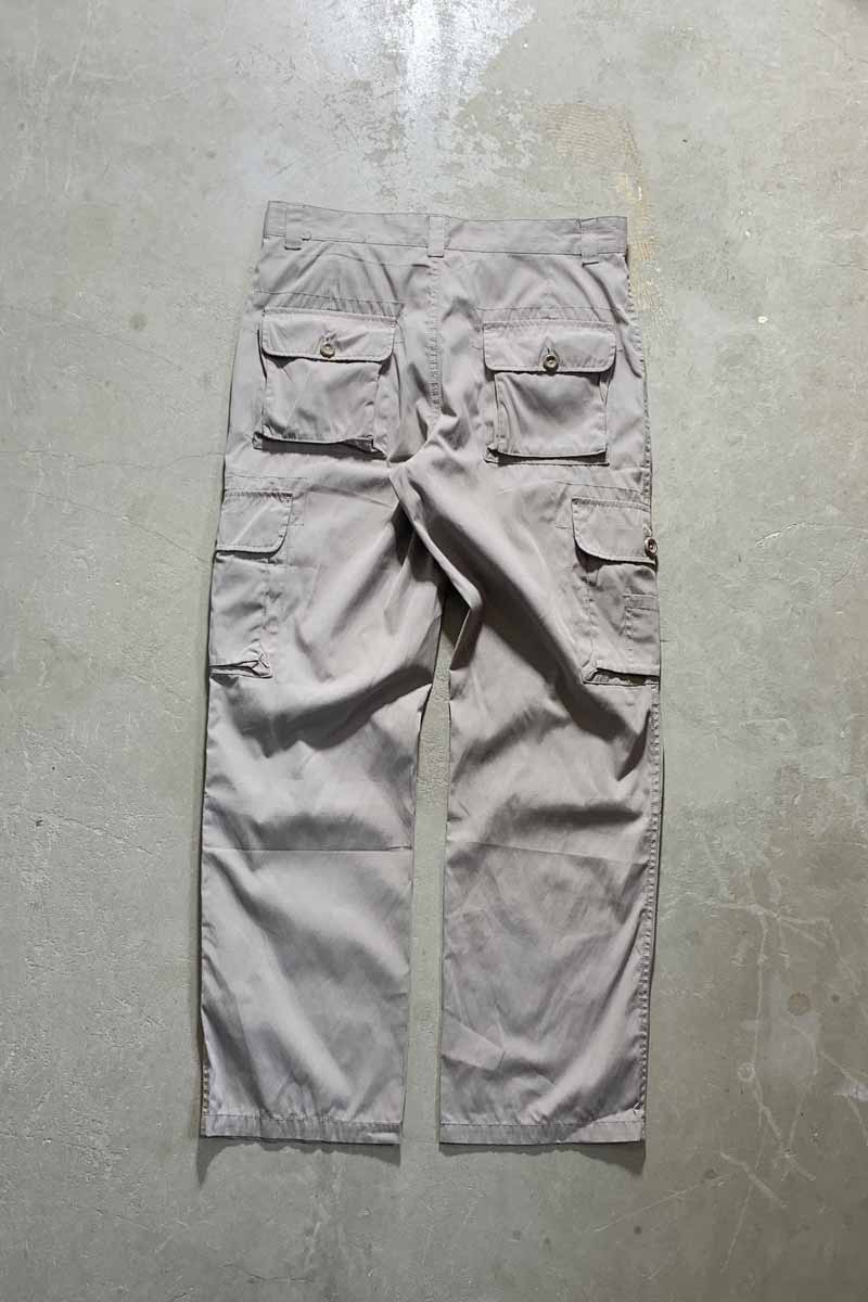 Y2K EARLY 00'S CARGO PANTS / LIGHT GRAY [SIZE: M USED]