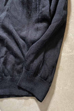 画像をギャラリービューアに読み込む, L/S RAYON COTTON KNIT POLO SHIRT / BLACK [SIZE: XL USED]
