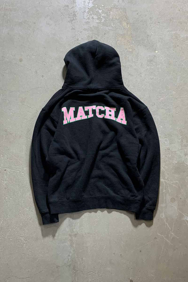 CHA CHA PRINT SWEAT HOODIE / BLACK [SIZE: M USED]