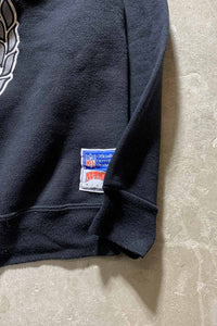 MADE IN USA 90'S NFL LA RAIDERS PRINT SWEATSHIRT / BLACK [SIZE: M USED]