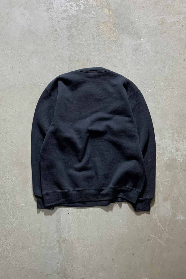 MADE IN USA 90'S NFL LA RAIDERS PRINT SWEATSHIRT / BLACK [SIZE: M USED]