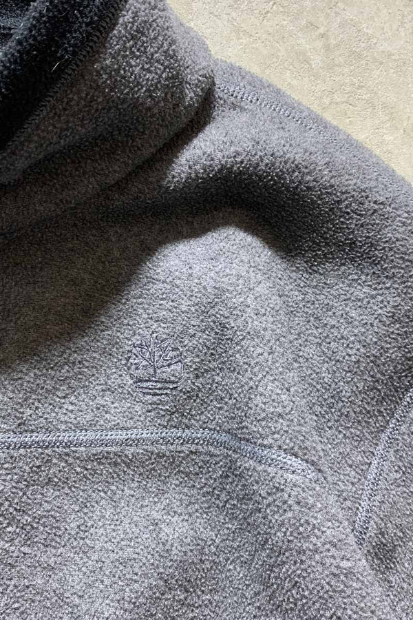 90'S ZIP UP FLEECE JACKET / CHARCOAL [SIZE: L USED]