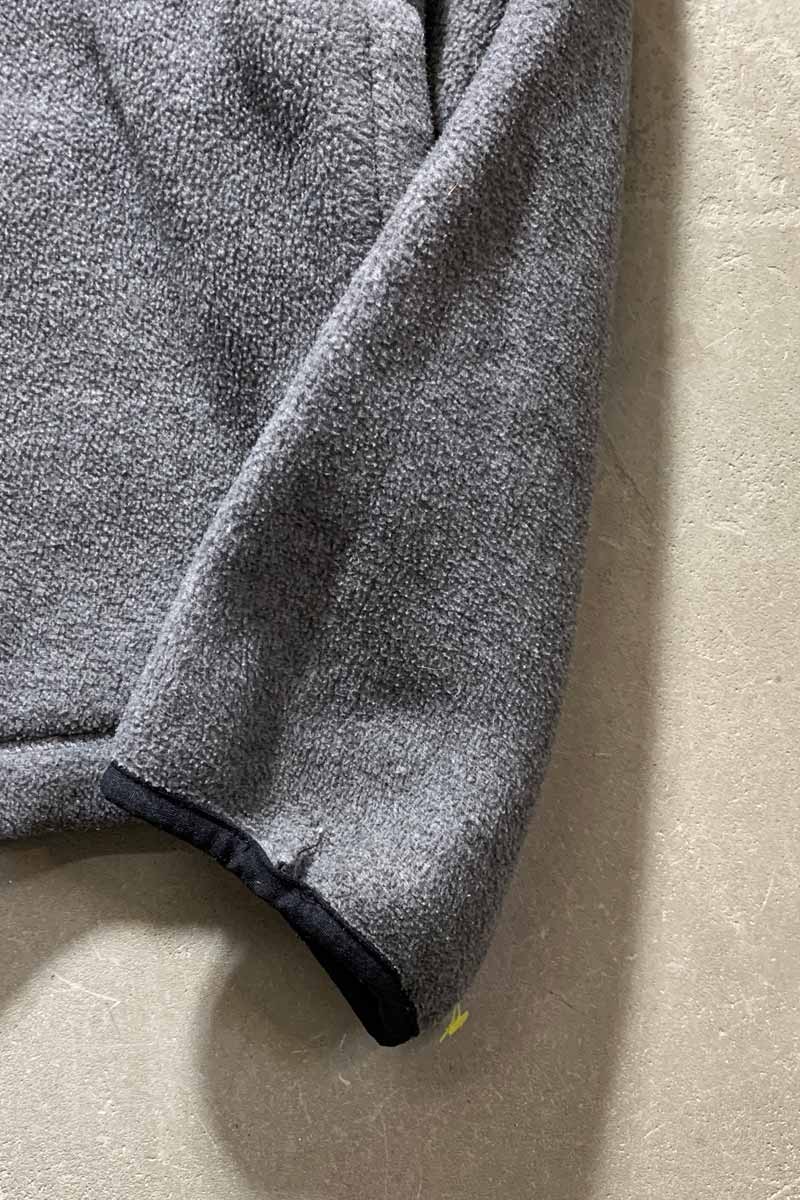 90'S ZIP UP FLEECE JACKET / CHARCOAL [SIZE: L USED]