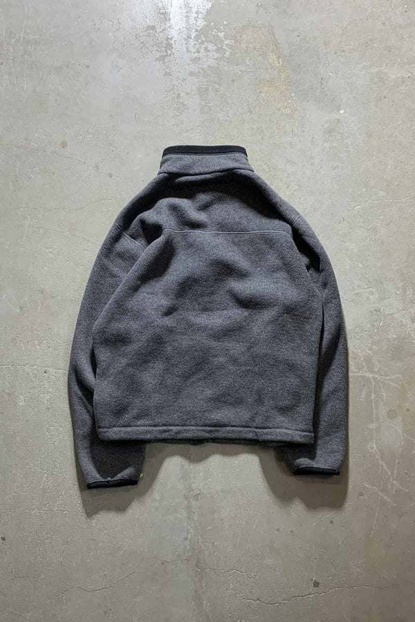 90'S ZIP UP FLEECE JACKET / CHARCOAL [SIZE: L USED]